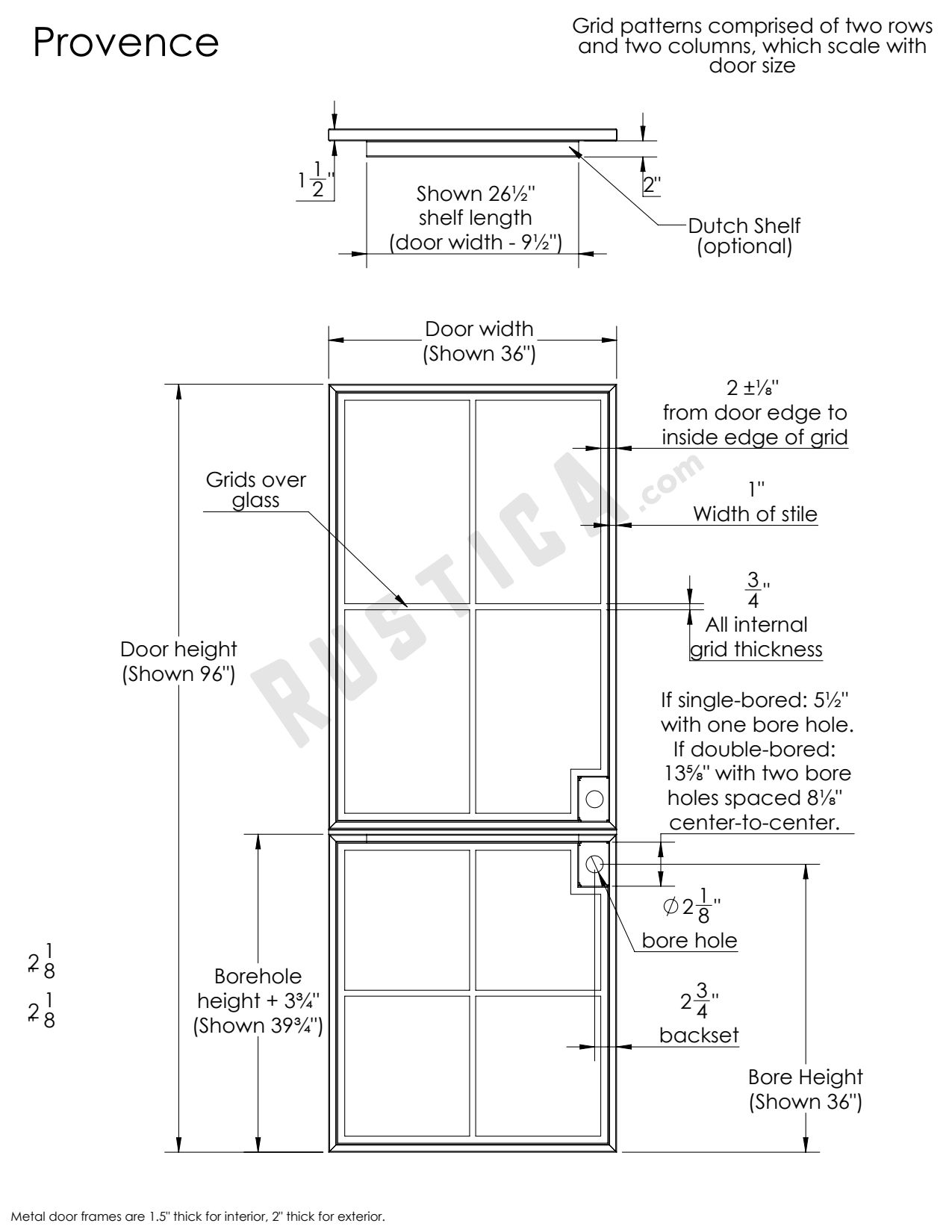 Exterior Grove Double Dutch Doors Rustica
